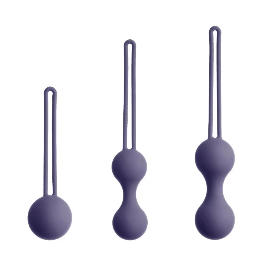 So Divine Zestaw Treningowy Kulki Kegla Menopauza 3 szt. Silikon – anatomiczny komplet