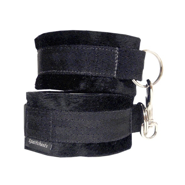 SexShop - Sportsheets Soft Cuffs Black – Miękkie kajdanki opaski
