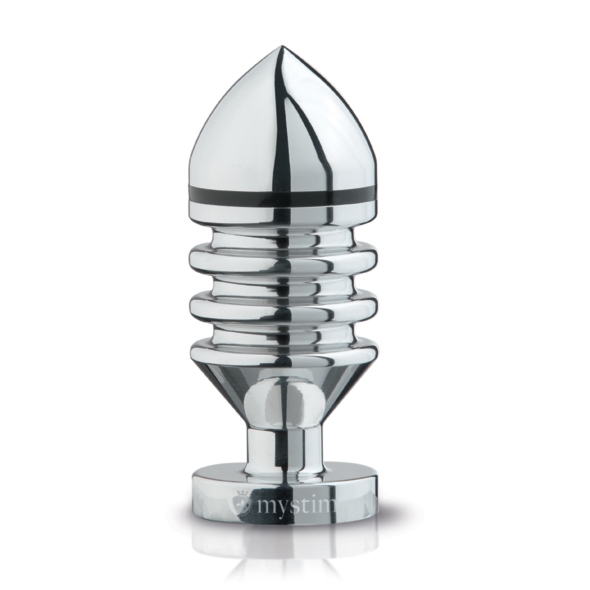 SexShop - Bipolarny Plug analny elektroseks z aluminium medycznego - Mystim Hector Helix Buttplug rozmiar S - online