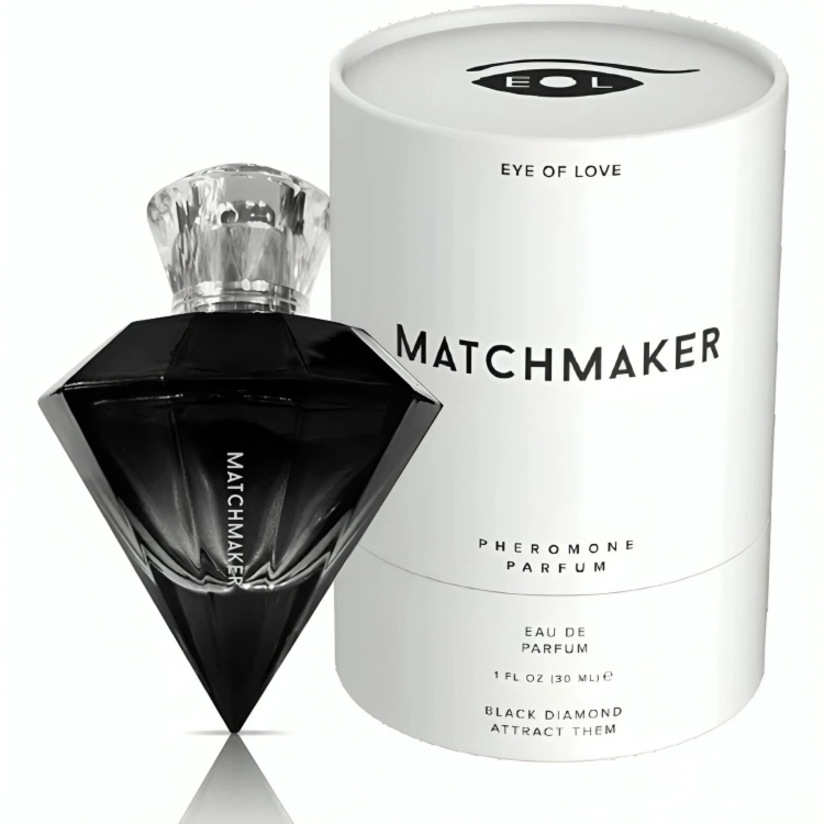 Eye of Love Matchmaker Black Diamond perfumy z feromonami unisex 30ml – wegańska formuła, cytrus-cedr