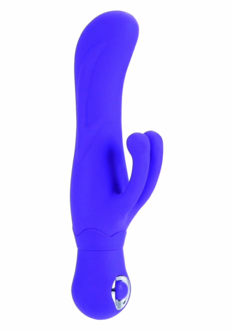 CalExotics Double Dancer masażer dwustrefowy z wypustkami, silikon medyczny, wodoodporny