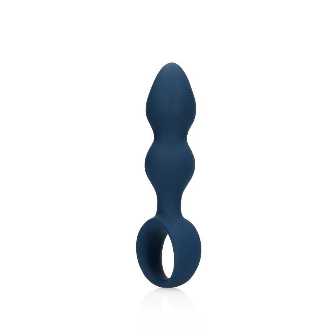 Loveline Korek Anatomiczny Duży Baltic Blue – model łezka, silikon medyczny, niebieski