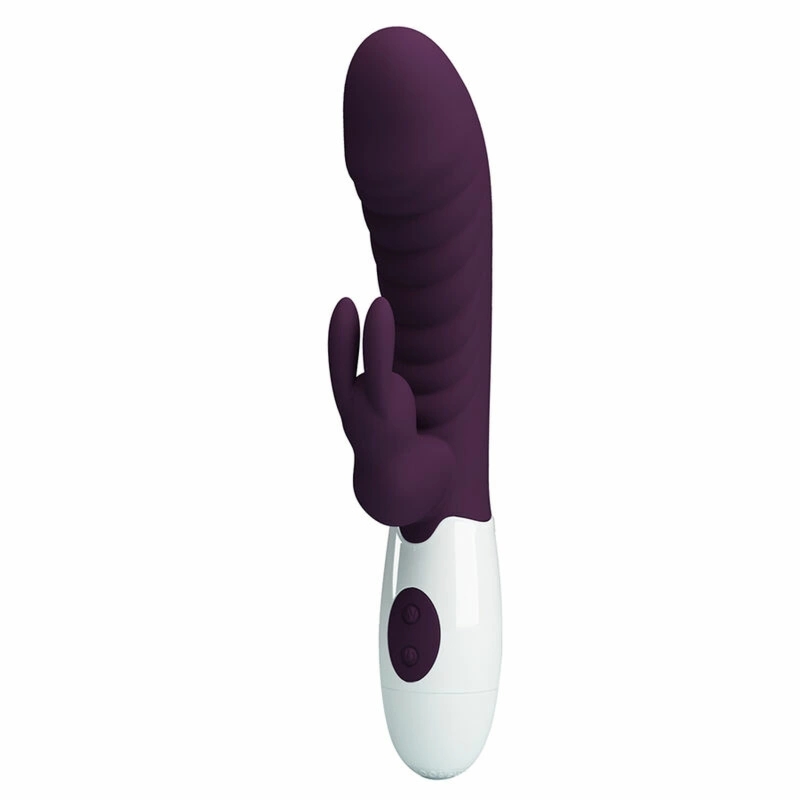 PRETTY LOVE Naughty Bunny – 30-funkcyjny wibrator królik, podwójna stymulacja, fioletowy