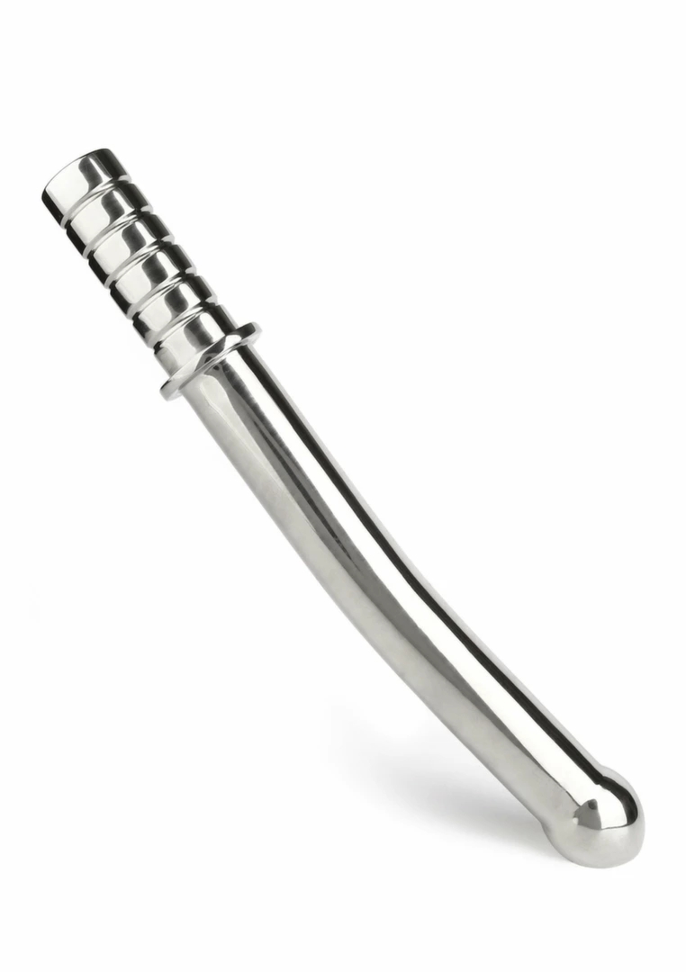 Mr. Steel Pleasure Torch stalowy masażer intymny, ergonomiczny uchwyt, zakrzywiony