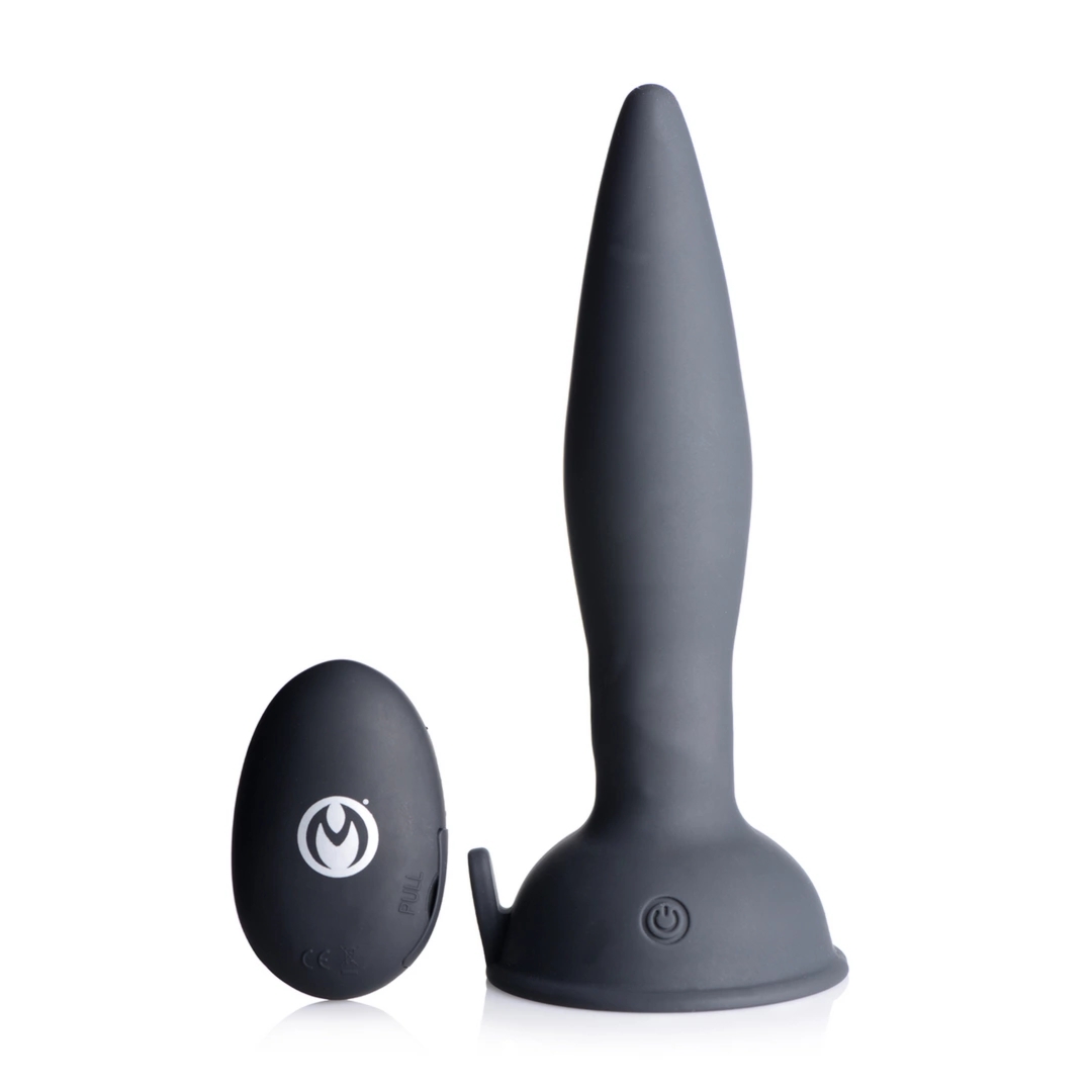 XR Brands Nexus Plug silikonowy zdalnie sterowany, obrotowy mechanizm, pilot, 848518034458