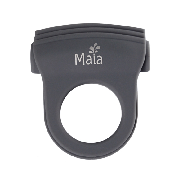SexShop - Pierścień wibrujący na penisa - Maia Toys Rechargeable Vibrating Ring Grey
