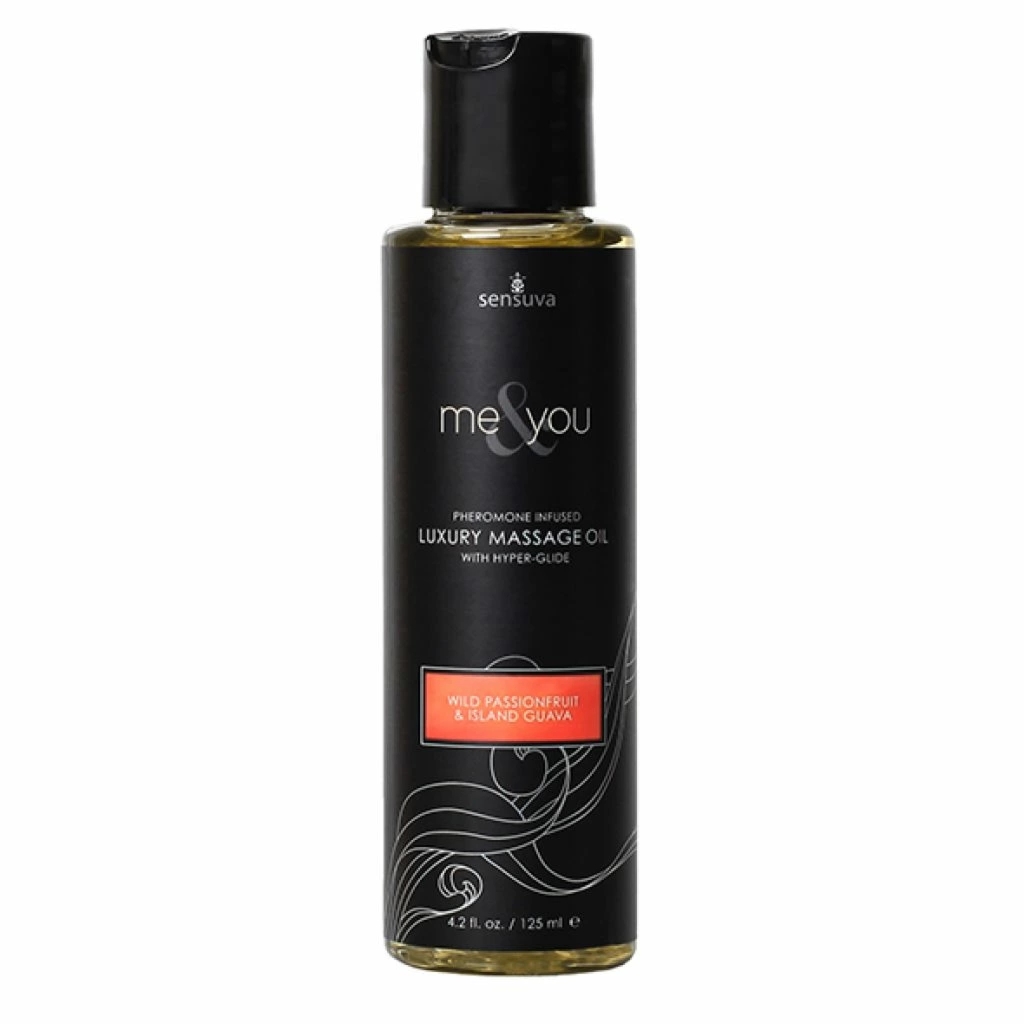 Sensuva Me & You Olejek do masażu Wild Passion Fruit & Guava 125ml – egzotyczny zapach, silikon