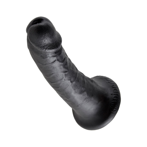 Sexshop - King Cock Cock 6 Inch Czarny - Dildo realistyczne z przyssawką - 15 cm - online