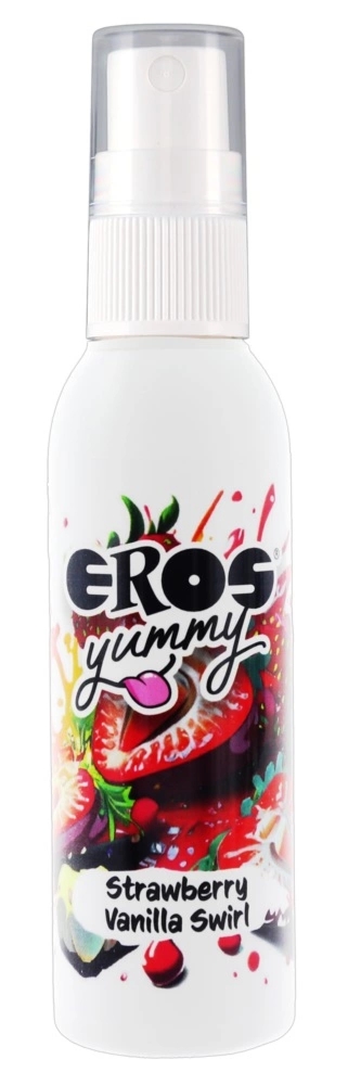 EROS Yummy Strawberry Vanilla Swirl Spray do ciała 50ml – truskawkowo-waniliowy, szybkie wchłanianie