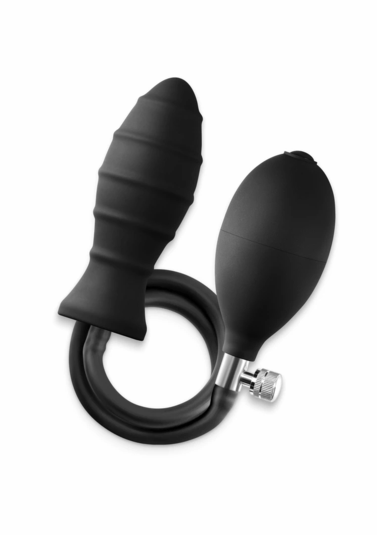NS Novelties Renegade InflataPlay nadmuchiwany korek analny z szybkim zaworem, czarny