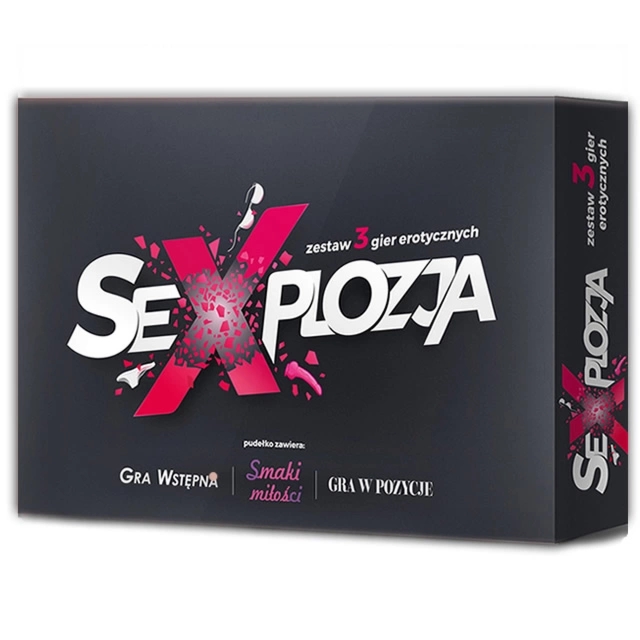 SEXPLOZJA Zestaw 3 Gier dla Par 3w1 – plansze, karty, akcesoria, budowanie atmosfery