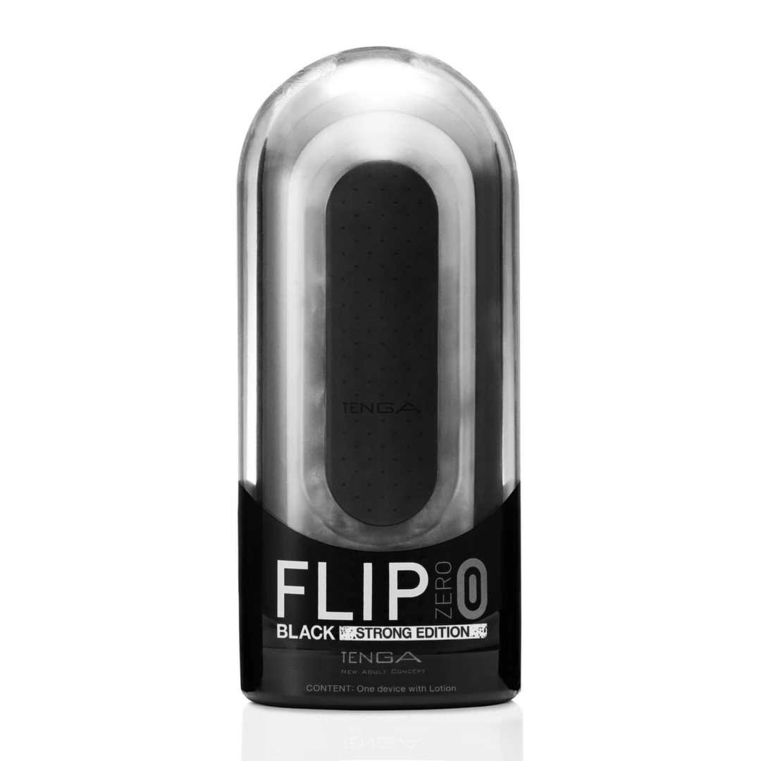 Tenga Flip Zero Black – zaawansowana maszyna intymna, edycja Strong, system flip-top