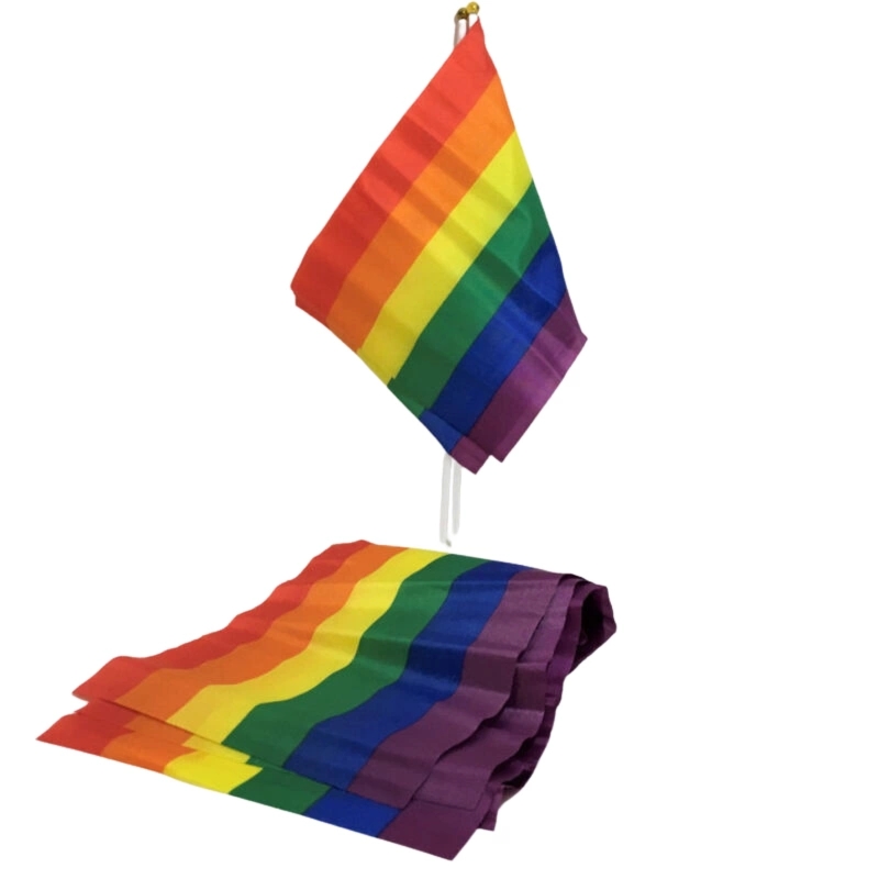 Fet a Fet Flaga PRIDE Mini 20x15 cm na drążku 30 cm – tęczowy akcent dekoracyjny