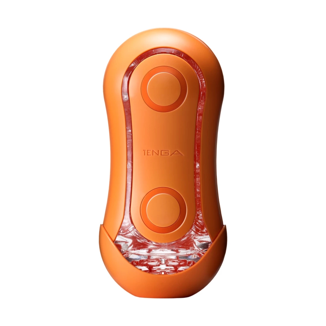 Tenga Flip Orb Orange Sunset – innowacyjna maszyna intymna z kulkami, 178 mm, pomarańczowa