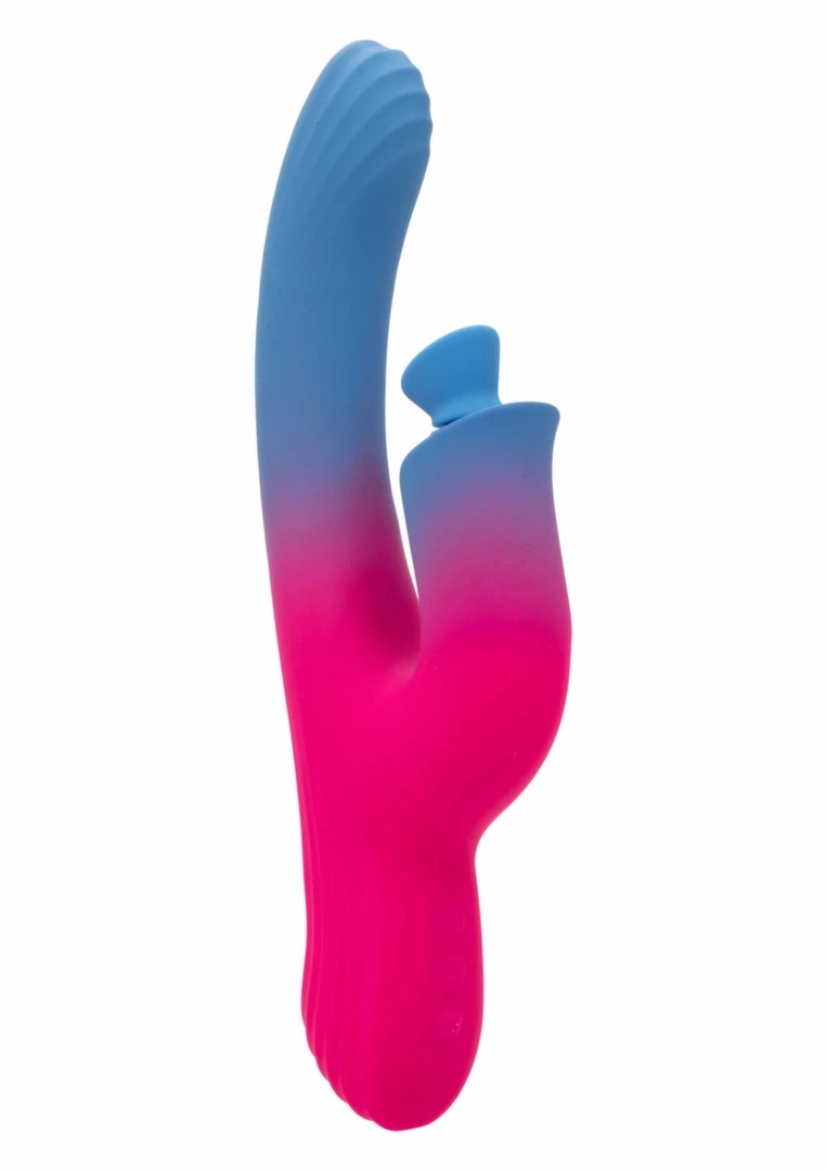 CalExotics Dual Stimulator Suction Vibrator silikonowy model 2w1, 100 kombinacji, USB