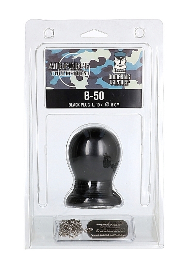 B-50 - Okrągły Nabój analny - śrut - Czarny AIR07B