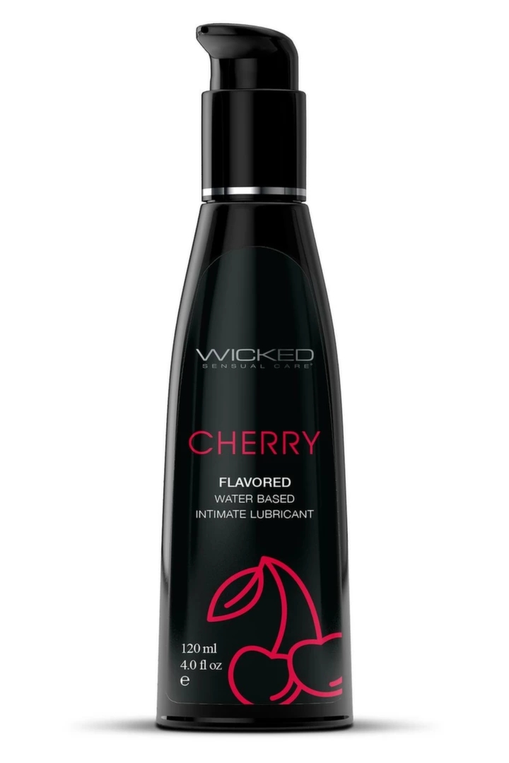 Wicked Aqua Cherry Lubrykant wodny o smaku wiśni 120ml z oliwką i stewią