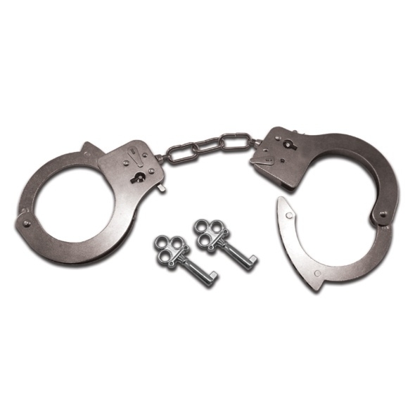 SexShop - Kajdanki metalowe - S&M Metal Handcuffs