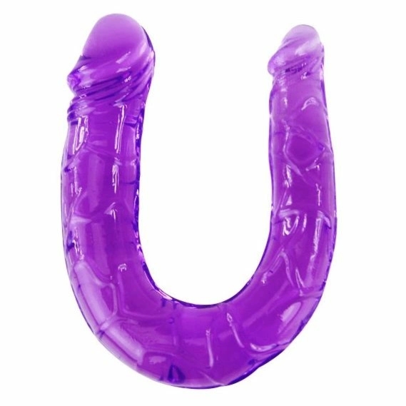 Baile Double Flexi Jelly elastyczny model liliowy 29 cm, podwójna końcówka, TPR