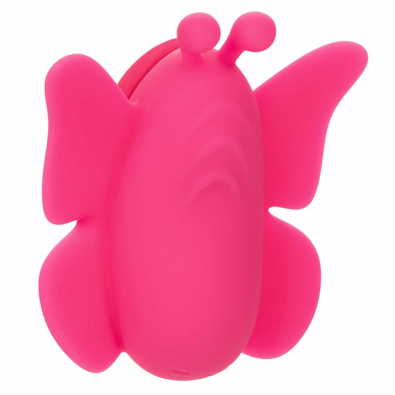 CalExotics Neon Vibes Flutter Vibe rożowy – kompaktowy stymulator z 10 trybami, magnetyczny system, wodoodporny