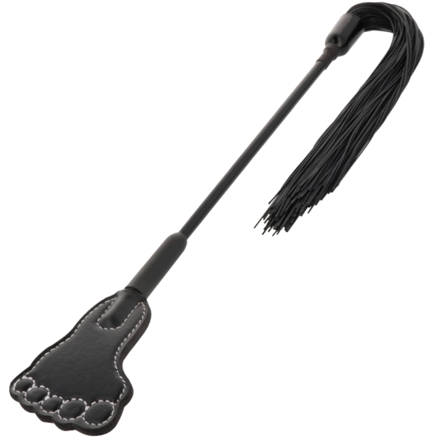 Darkness Szpicruta Dwustronna Czarna z PVC i skóry ekologicznej, ergonomiczna rękojeść