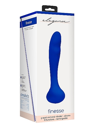 Stymulator punkt G lub prostaty Finesse - G-Spot and Prostate Vibrator - Finesse - Blue