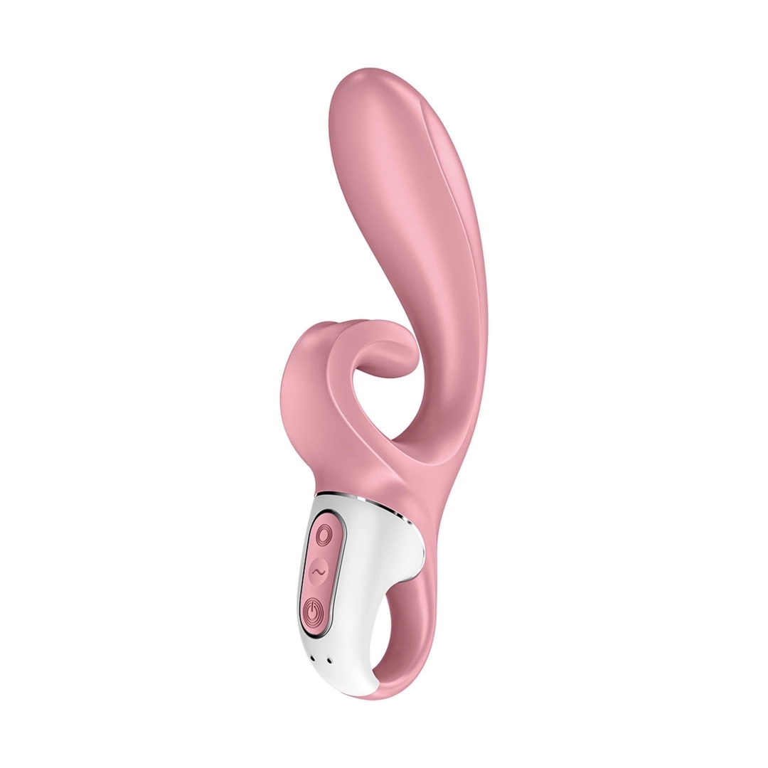Satisfyer Hug Me wibrujący model podwójny, Bluetooth, 2 silniki, różowy
