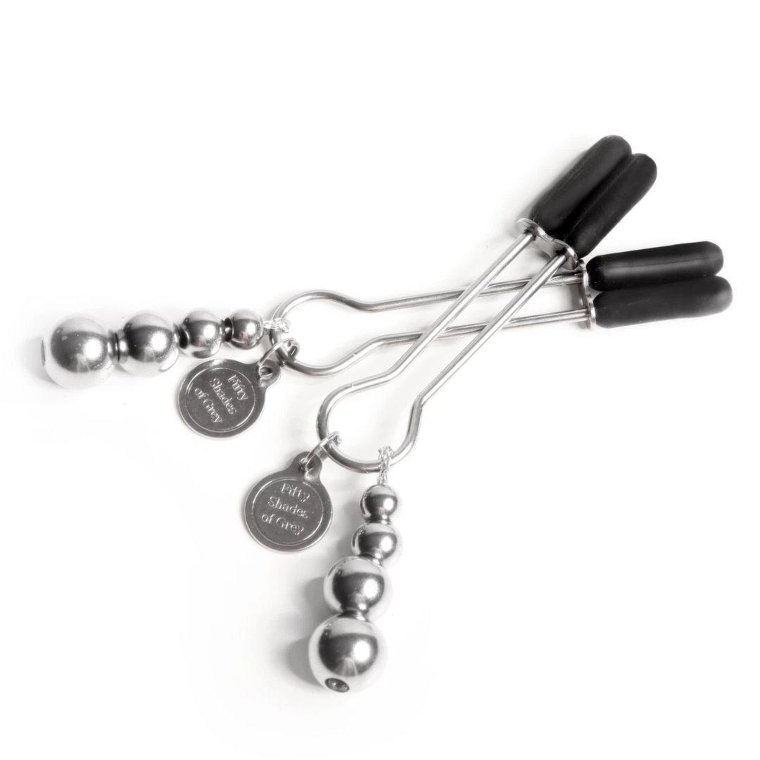 Fifty Shades of Grey The Pinch zaciski regulowane z metalowym wykończeniem, 8,3 cm, łańcuszek