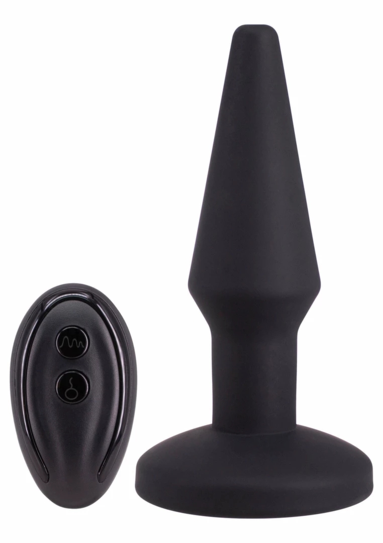 Auto Inflate Anal Plug model z automatycznym pompowaniem i pilotem, czarny