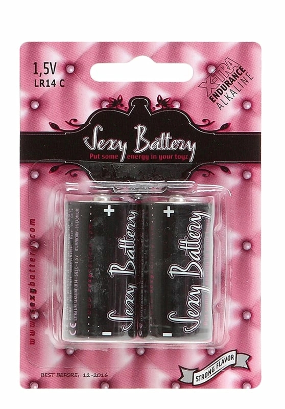 SEXY BATTERY ALKALINE 2PC. BLISTER C – baterie alkaliczne C 1.5V, 2 sztuki, wydajne