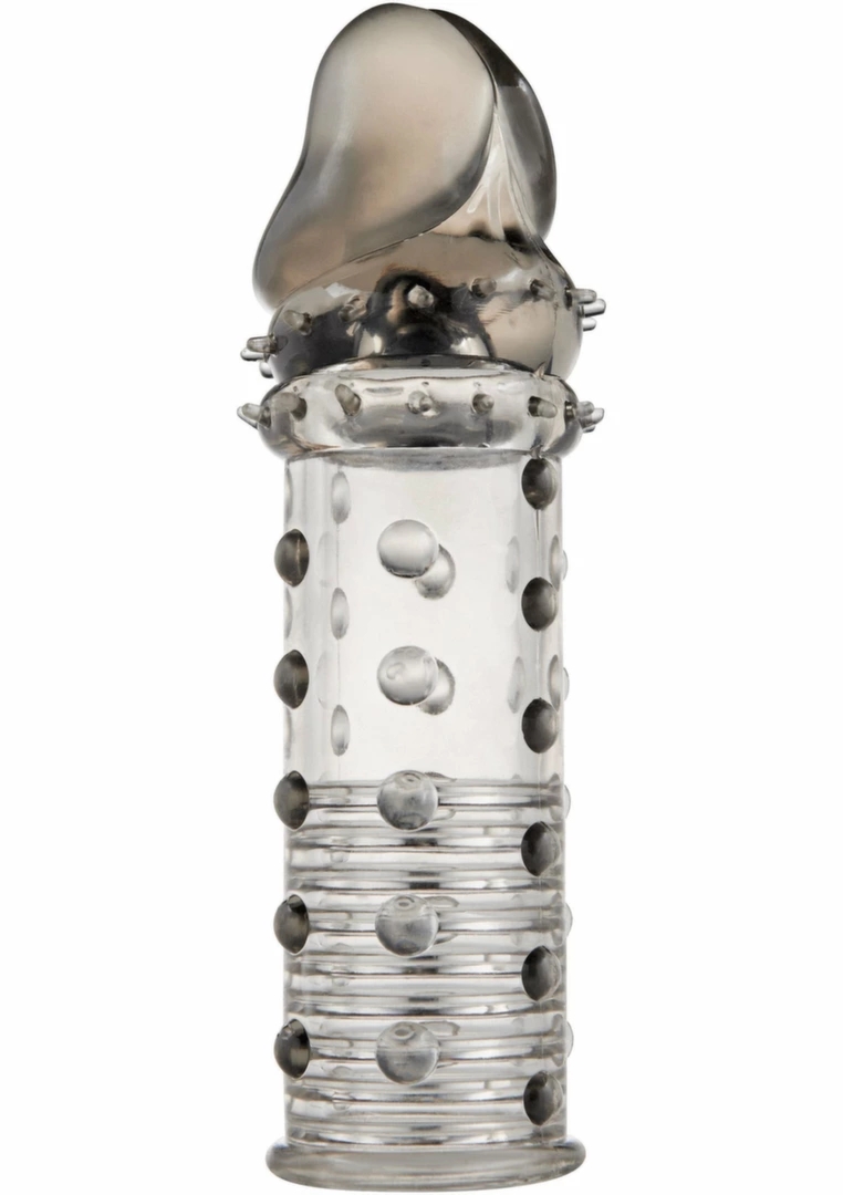 TOYJOY Power Stud Sleeve transparentna nakładka z wypustkami TPE, uniwersalna