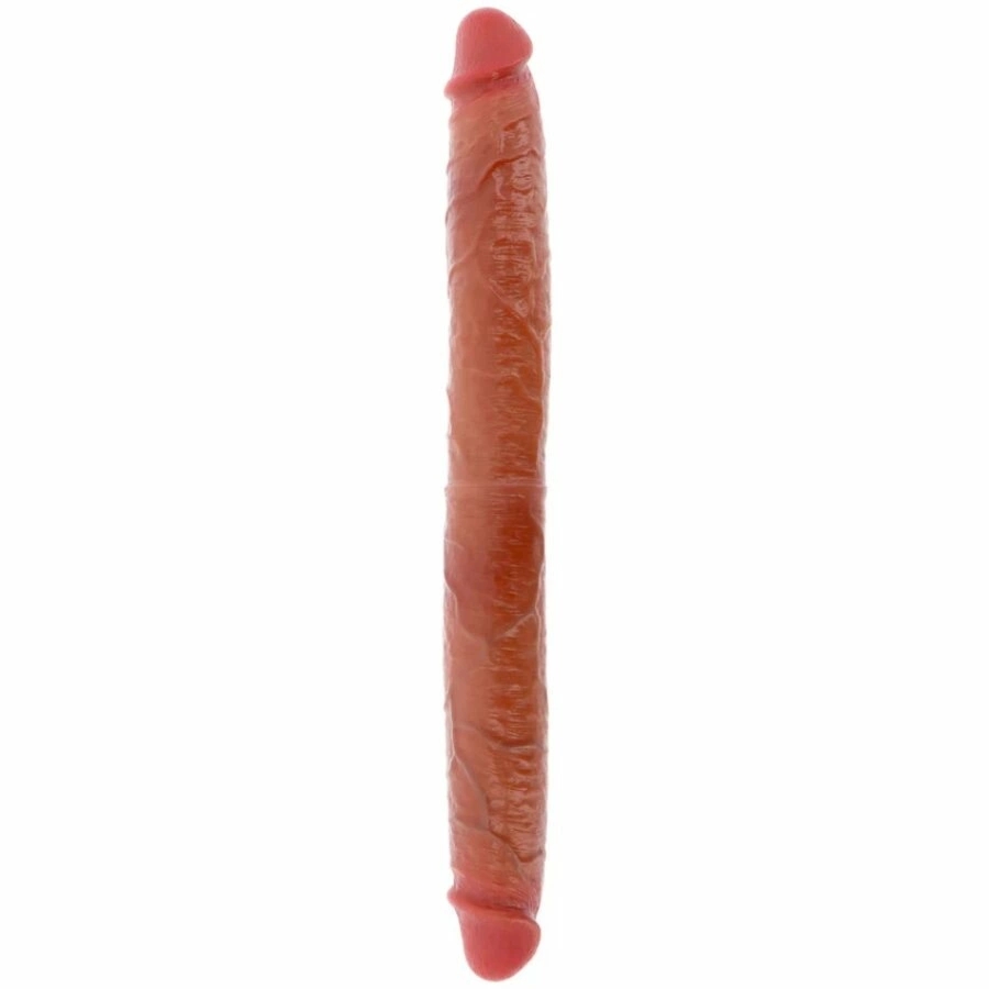 ToyJoy Get Real Skin 46 cm – silikonowy model dwustronny, anatomiczny, kolor karmelowy