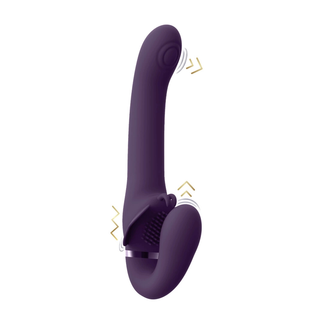 VIVE Satu – Pulsacyjny system intymny, 3 silniki F1, silikon medyczny, wodoodporny, fioletowy