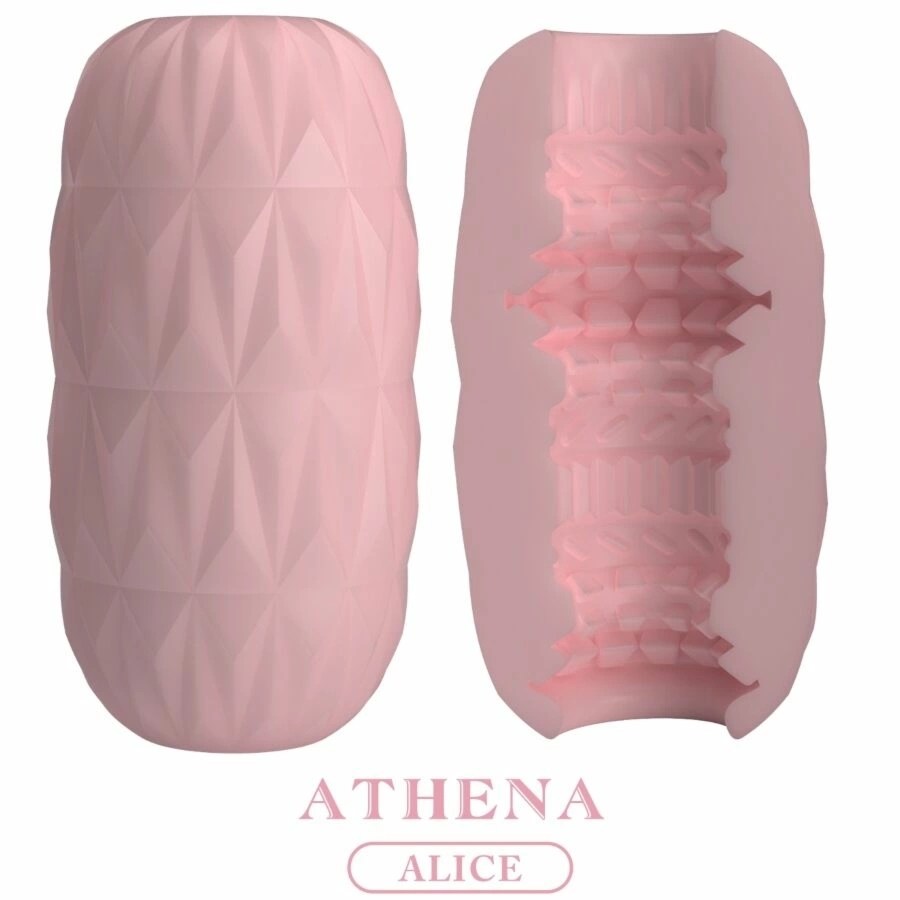 Pretty Love Athena Egg Stroker rożowy – kompaktowa maszyna intymna TPR, zmienna tekstura, etui