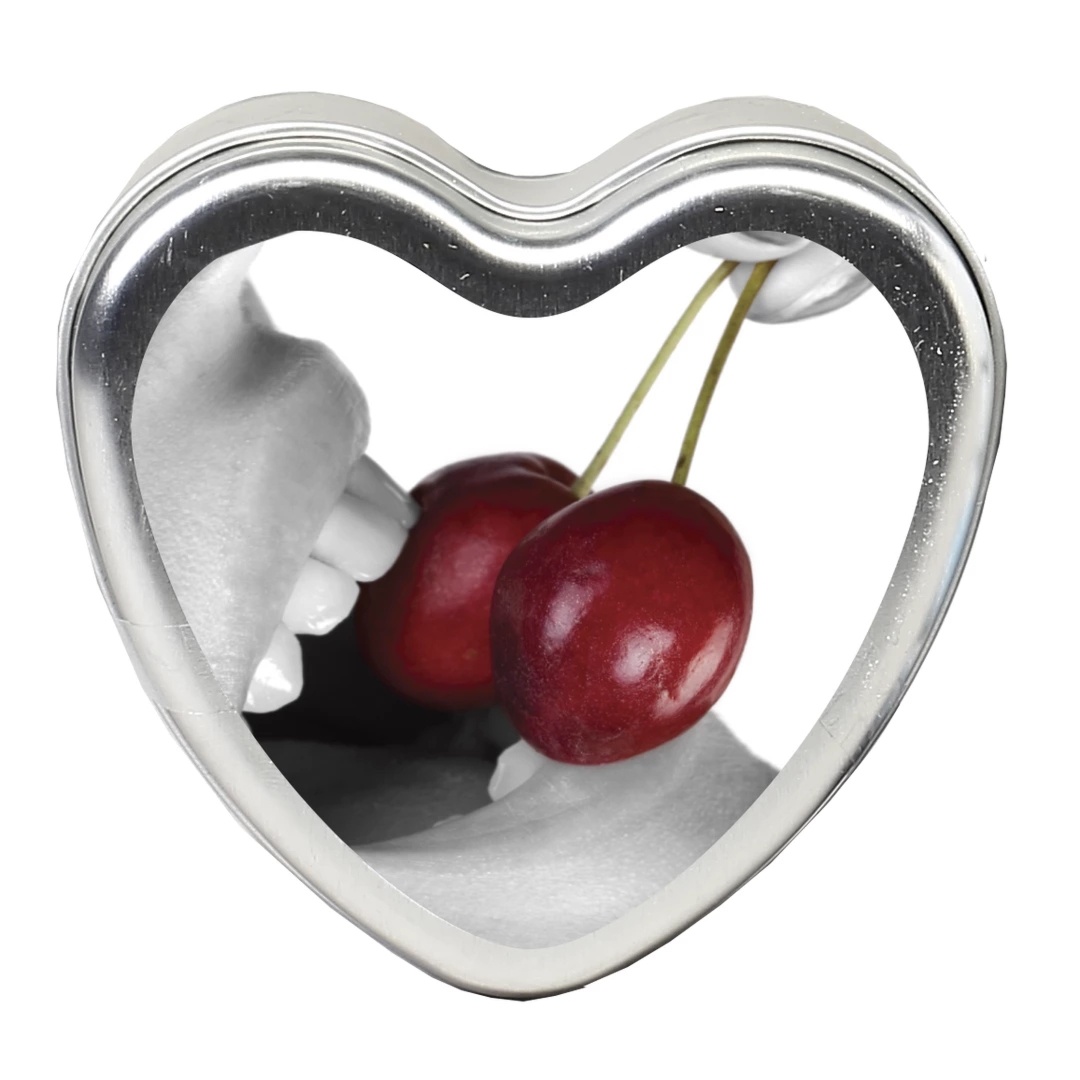 Earthly Body świeca do masażu Cherry 113g, naturalna pielęgnacja skóry