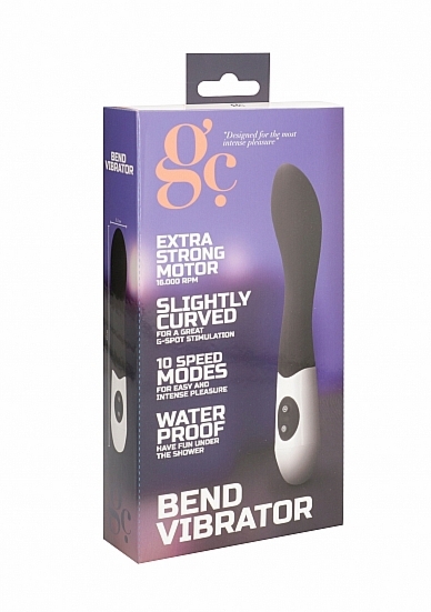 Wibrator do punktu G Silikonowy - Bend Vibrator - Black