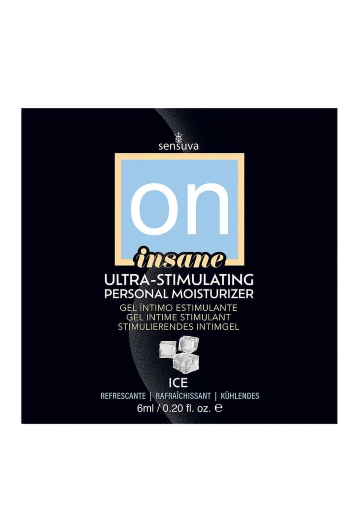 Sensuva ON Insane Ice chłodzący żel intymny 6ml, hybrydowa formuła, hipoalergiczny