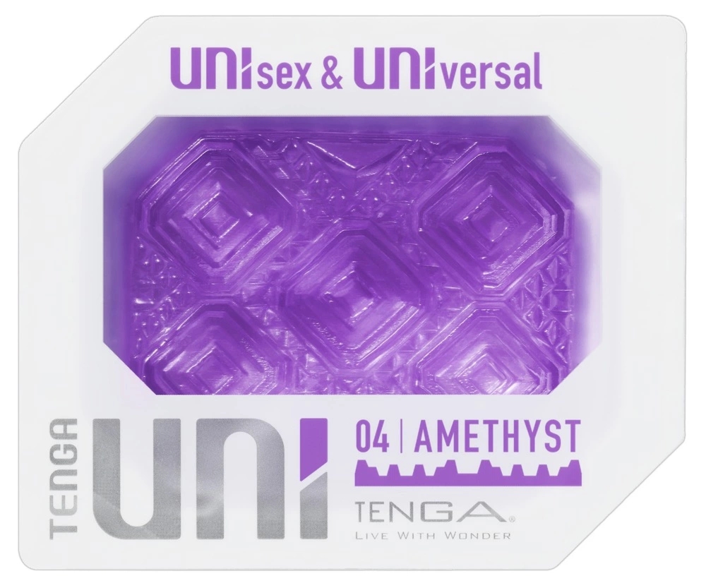 Tenga UNI Amethyst elastyczna nakładka uniwersalna, dwustronna tekstura, 6 cm TPE