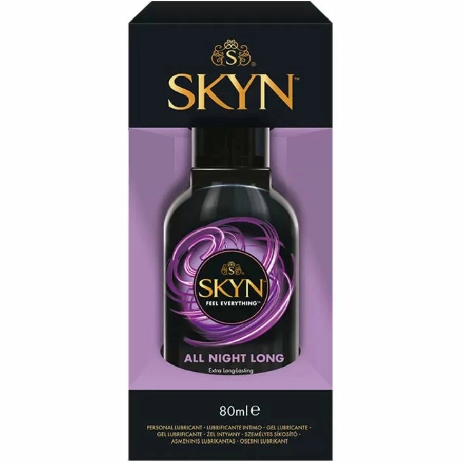 SKYN All Night silikonowy żel nawilżający 80 ml – bezzapachowy, długotrwała, hipoalergiczna formuła
