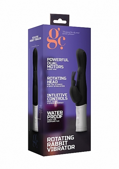 Wibrator KRÓLICZEK stymulacja ŁECHTACZKI  punkt G - Rotating Rabbit Vibrator - Black
