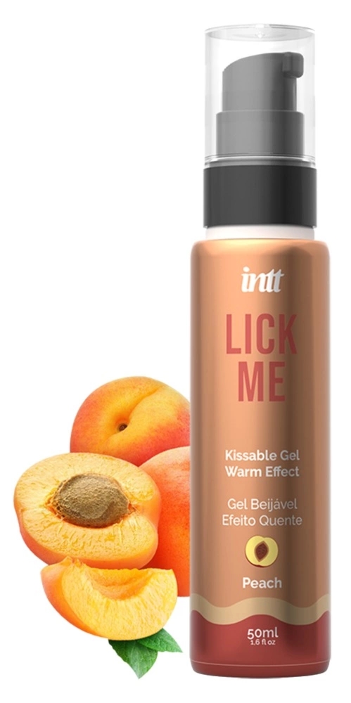 intt Lick Me Peach żel smakowy brzoskwiniowy 50 ml, rozgrzewający, do prezerwatyw i akcesoriow