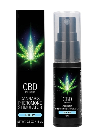 Feromony z olejem konopnym dla mężczyzn - CBD Cannabis Pheromone Stimulator For Him - 15ml