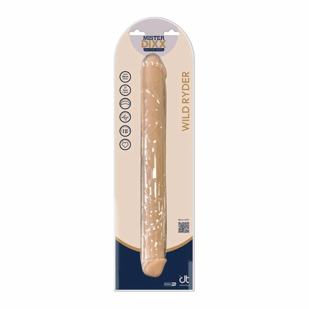 MISTER DIXX Wild Ryder 38 cm silikonowy model dwustronny elastyczny z anatomiczną strukturą