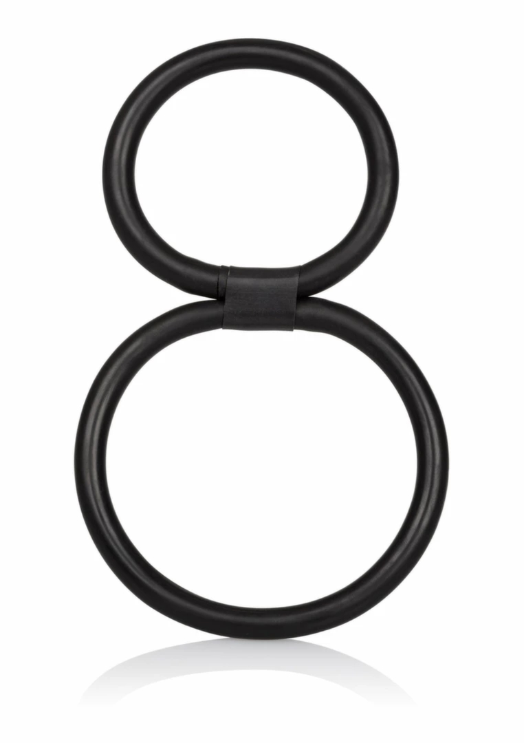 CalExotics Quick Release Double Helix – podwójny system regulowanych pierścieni, czarny