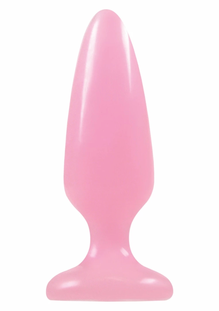 NS Novelties Pleasure Plug Medium anatomiczny korek TPE świecący średni rozmiar