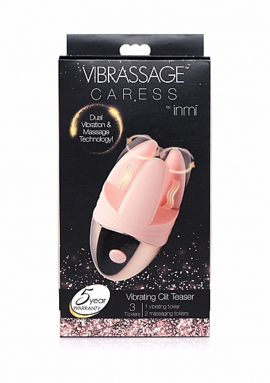 Innowacyjny Masażer wibracyjny z obrotem - Vibrassage Caress - Różowy  AF939