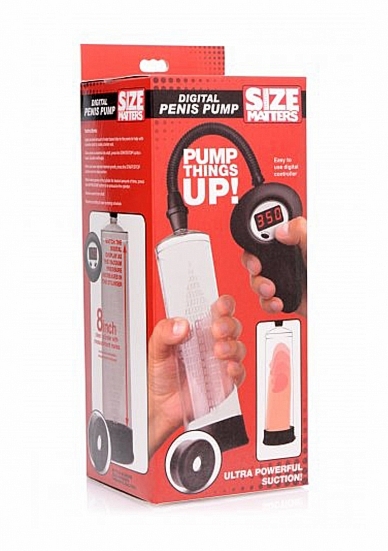 Cyfrowa pompka do penisa - Digital Penis Pump - Black