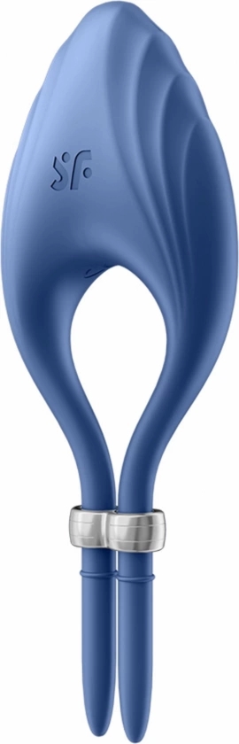 Satisfyer Duelist pierścień silikonowy regulowany, wibracyjny, żebrowana powierzchnia, IPX7