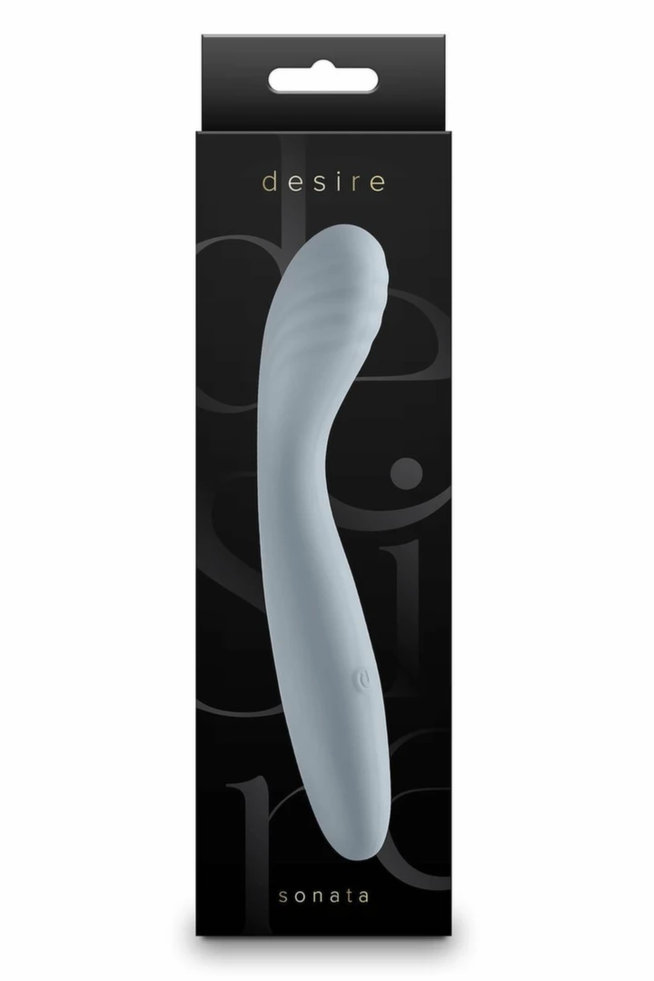 DESIRE Sonata Fog – elastyczny model z zakrzywioną głowicą, silikonowy, różowy, 17,6 cm