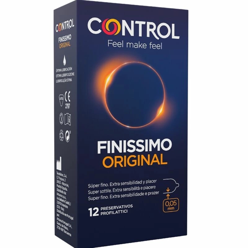 Control Finissimo 12 szt. prezerwatywy ultra cienkie, anatomiczne, lateksowe 54 mm